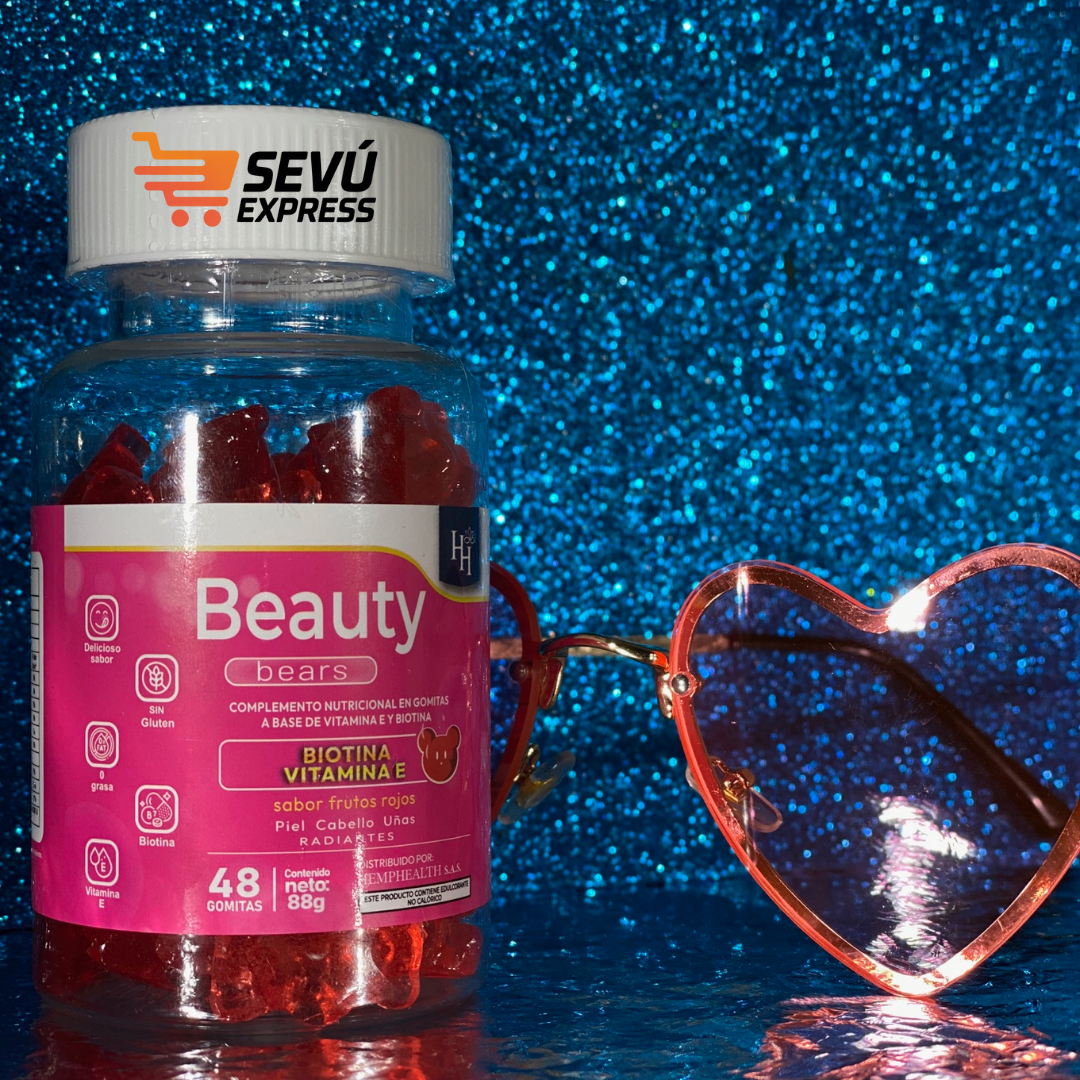 Gomitas de Biotina + Vitamina E – Cabello, Uñas y Piel más Fuertes