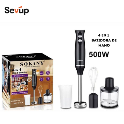 Batidora Raf Multifuncional 4 en 1 – Cocina Más Rápido, Con Menos Esfuerzo
