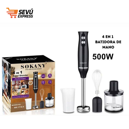 Batidora Raf Multifuncional 4 en 1 – Cocina Más Rápido, Con Menos Esfuerzo