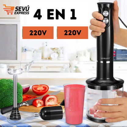 Batidora Raf Multifuncional 4 en 1 – Cocina Más Rápido, Con Menos Esfuerzo