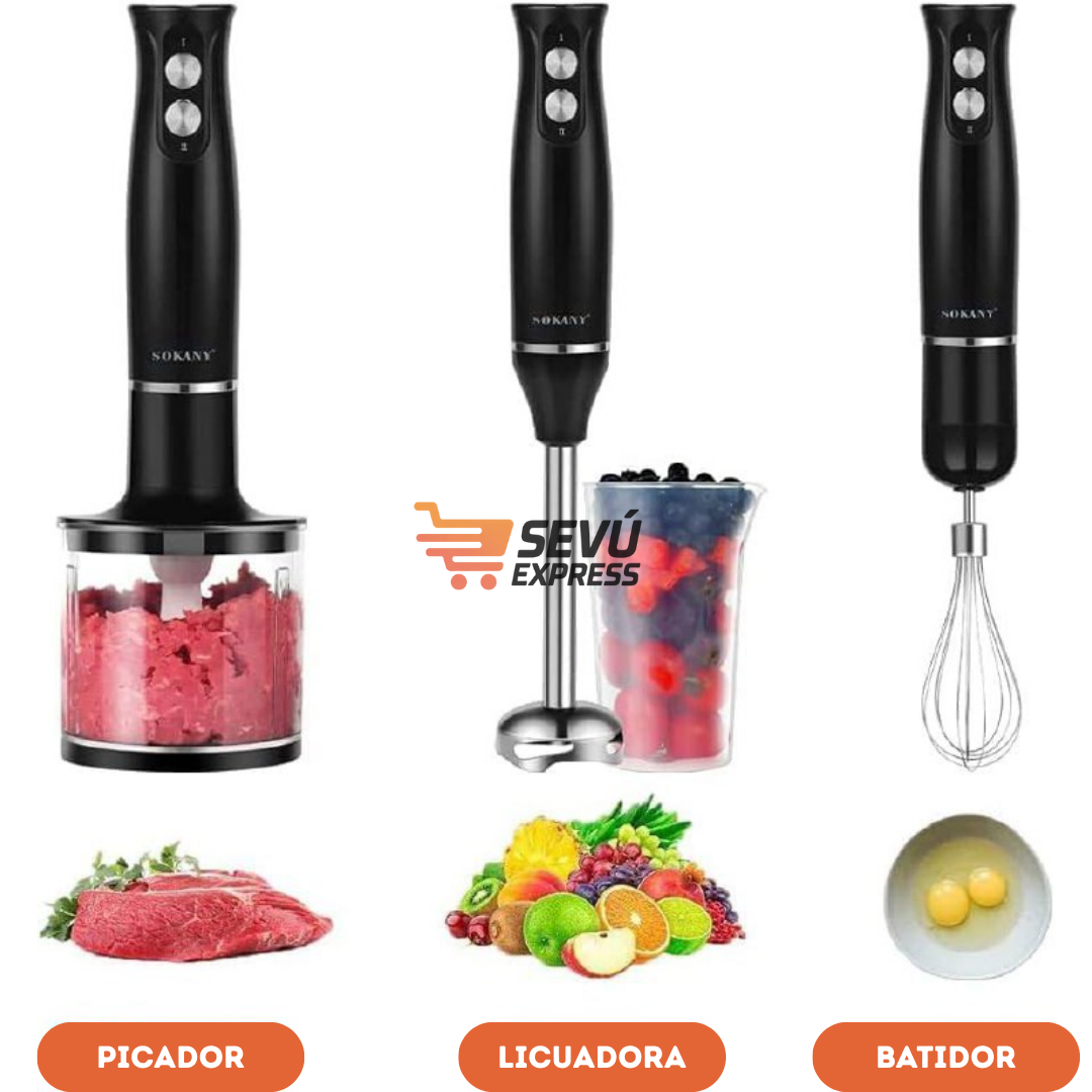 Batidora Raf Multifuncional 4 en 1 – Cocina Más Rápido, Con Menos Esfuerzo