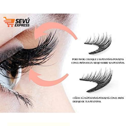 Pestañas Magnéticas con Imán – Sin Pegamento, Fáciles y Reutilizables